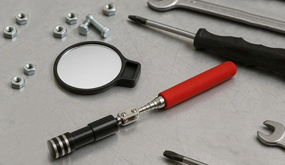 Nowe akcesoria warsztatowe PRAXER - chwytaki, miski, lusterka i magnesy