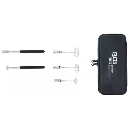 Zestaw chwytaków magnetycznych z diodą LED i lusterek inspekcyjne, BGS 3095