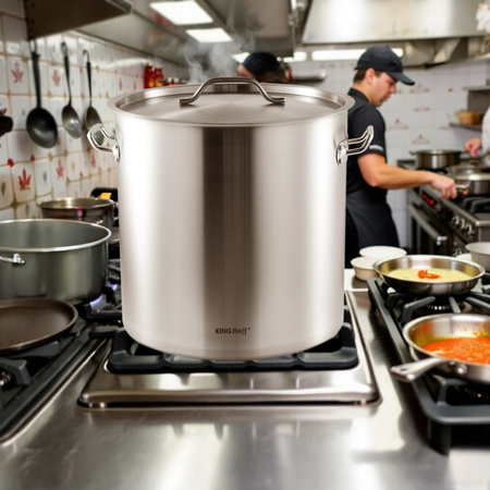 Garnek gastronomiczny ze stali nierdzewnej Ø40 cm, pojemność 50 l KINGHoff