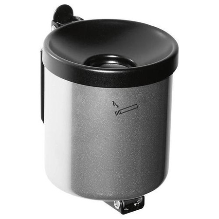 Popielnica ścienna z mechanizmem przechylnym 90mm srebrna