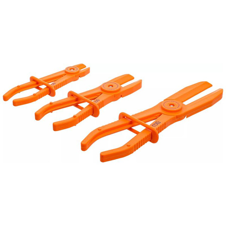 Zestaw 3 szczypiec do zaciskania węży 155-255 mm, BGS 1815