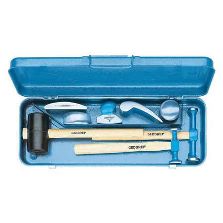 Zestaw 8 narzędzi blacharskich do wyrównywania i formowania karoserii samochodowych, Gedore S 260, 6459150