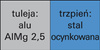 Nit jednostronnie zamyk, PolyBulb al./stal,łeb płas.-okr. 4,8x16mm GESIPA