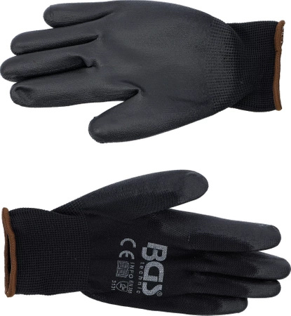 Rękawice robocze ochronne dla mechanika, rozmiar 9 (L), BGS 9953