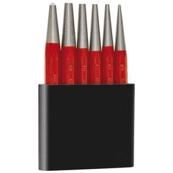 Zestawy przebijaków 6-częściowy, w stojaku z tworzywa sztucznego FORMAT