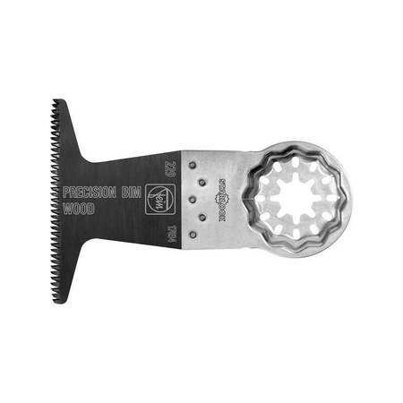 Brzeszczot E-Cut Precision 65×50 mm, bimetal, uzębienie japońskie, Starlock, 1 szt., do drewna, FEIN
