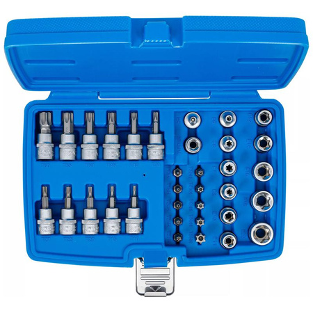 Zestaw bitów i nasadek 10 mm (3/8") Torx 34 szt., BGS 5021
