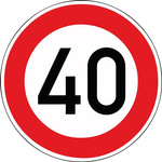 Znak drogowy 274-40 okrągły ograniczenie 40 km/h