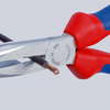 Szczypce tnące wydłużone „bociani dziób” z rękojeściami powlekanymi tworzywem sztucznym 200 mm KNIPEX 
26 21 200