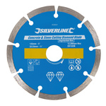 Tarcza diamentowa do cięcia betonu i kamienia, 125 x 22,23 mm segmentowana obręcz, Silverline 633624