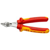 Izolowane szczypce tnące boczne precyzyjne Super Knips® 125 mm dla elektroników, ostrza 54 HRC KNIPEX