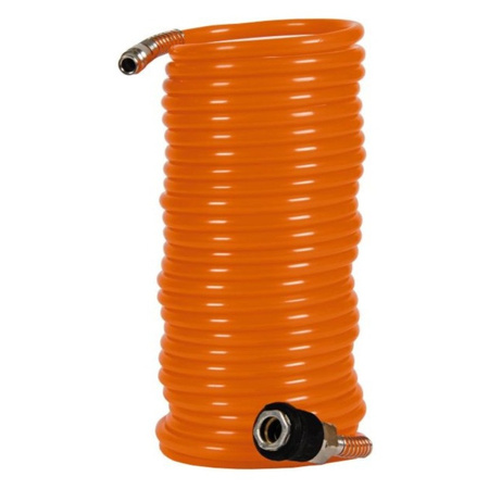 Wąż spiralny do kompresora 8 m Ø 6 mm z szybkozłączką i nyplem, ciśnienie robocze 8 bar EINHELL