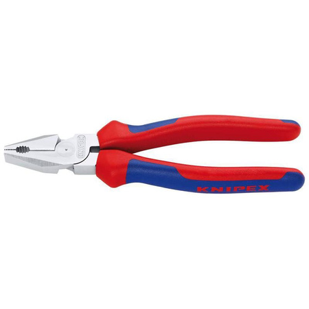 Szczypce uniwersalne o zwiększonym przełożeniu z rękojeściami wielokomponentowymi 180 mm KNIPEX 
02 05 180