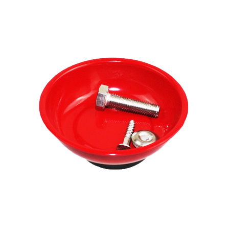 Miska magnetyczne warsztatowa okrągła 75 mm, magnes 1000–1200 G PRAXER