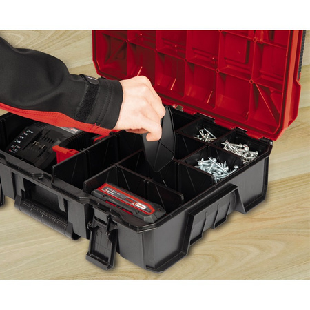 Systemowa walizka narzędziowa z przegródkami E-CASE S-F 49,5x17,4x37,8 cm EINHELL