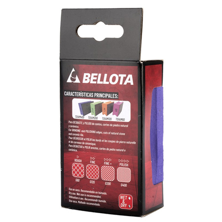 Blok diamentowy szlifierski do krawędzi ceramiki i gresu G400 BELLOTA