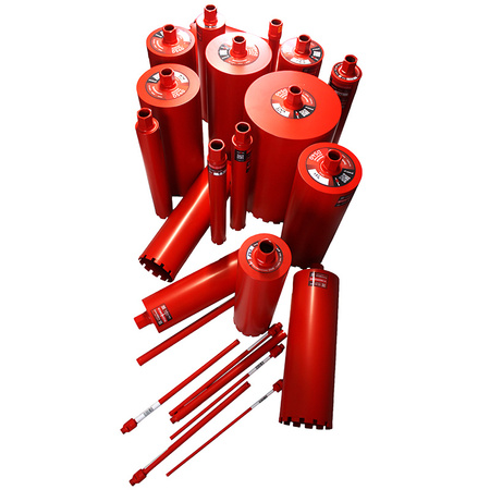 Wiertło diamentowe koronowe 107 x 450 mm do betonu, żelbetu, kamienia i gresu PRAXER