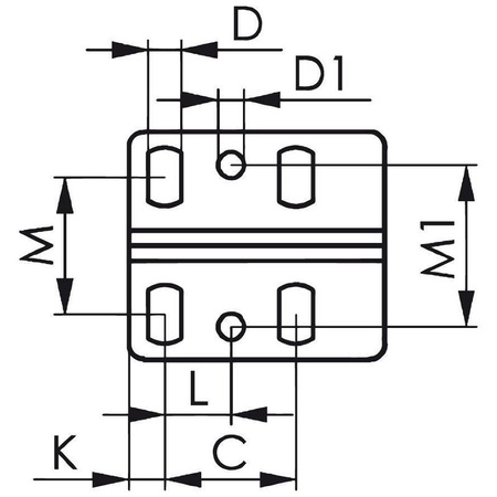 Zacisk kolankowy poziomy 4 kN, rozmiar 6, 6830 AMF