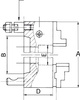 Trójszczękowy uchwyt tokarski DURO-M 160/3 K 4/702-2 RÖHM