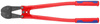 Nożyce dźwigniowe do prętów z wymienną głowicą tnąca z rękojeściami wielokomponentowymi 610 mm KNIPEX 71 72 610