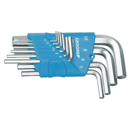 Zestaw 10 kluczy imbusowych, Gedore H 42-10, 1505408
