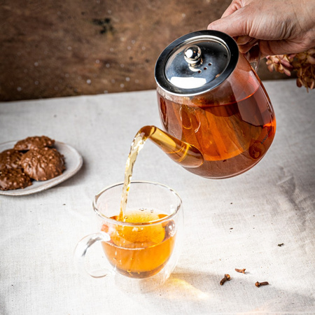 Zaparzacz szklany z sitkiem, 0,60l, KINGHoff