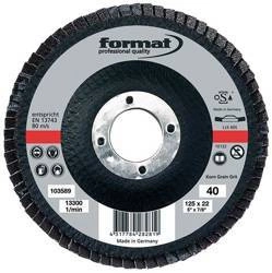 Ściernica listkowa talerzowa 6°, wysklepiona 125mm K80 FORMAT