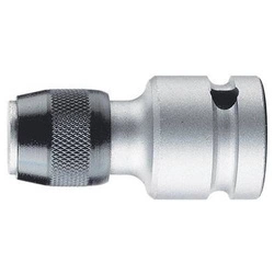 Adapter do bitów 1/2" do grotów sześciokątnych 1/4" i 5/16 z mechanizmem szybkomocującym 784 C Wera