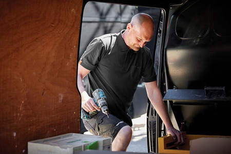 Koszulka robocza polo, czarna Eco Worker, Rozmiar S, Scruffs T55459