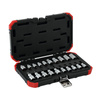 Zestaw nasadek Torx 3/8" + 1/2", 20 elementów - nasadki i bity TX E6-E20, T10-T55, redukcja 1/2" na 3/8", GEDORE RED, R68003020