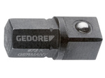 Krótki uchwyt adapterowy do bitów i nasadek 1/4" - 1/4" Gedore 673 K, 2000245