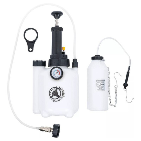 Zestaw do odpowietrzania układu hamulcowego i sprzęgła 2,5 l, BGS Diy 71049