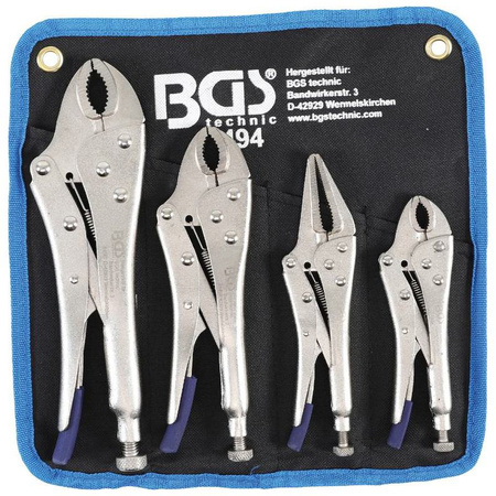 Szczypce samozaciskowe Morse'a zestaw 4 szt. BGS 494