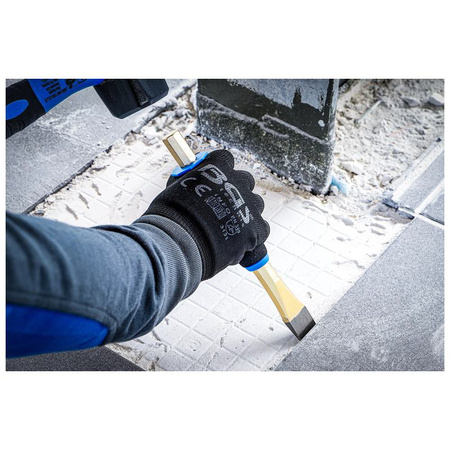 Zestaw wybijaków zawleczek / punktaków / przecinaków płaskich z ochroną dłoni 13 szt., BGS 74596