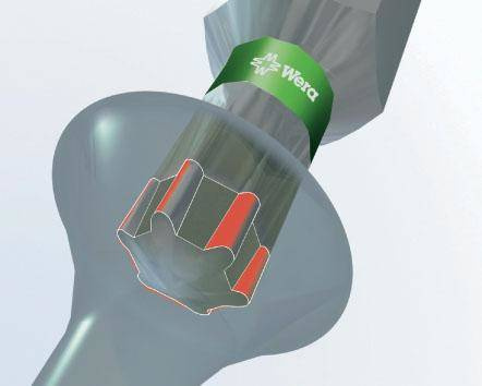 Bit ciągliwo-twardy 1/4" DIN3126C6,3 SIT25x25mm Wera