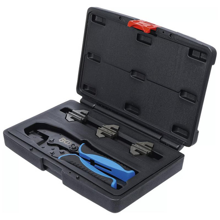 Zestaw szczypiec do zaciskania z 3 parami szczęk do solarnych złączy wtykowych MC3 / MC4 / Tyco, BGS 70003