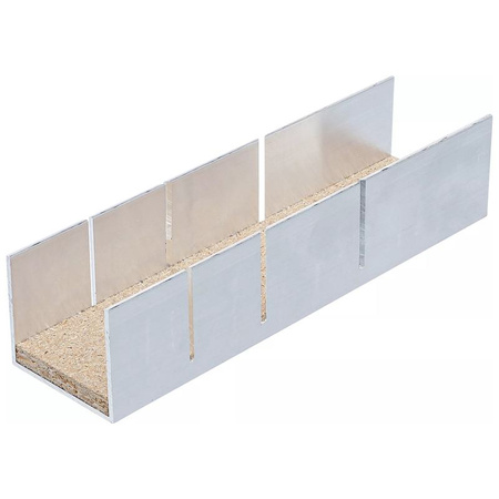 Aluminiowa skrzynka uciosowa 245 x 65 x 55 mm, BGS 50860