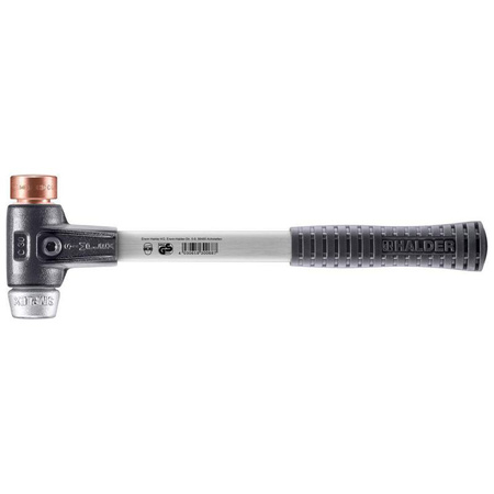 Młotek Simplex z miękkimi obuchami ⌀ 30 mm miedź/elastomer, EH 3734 HALDER