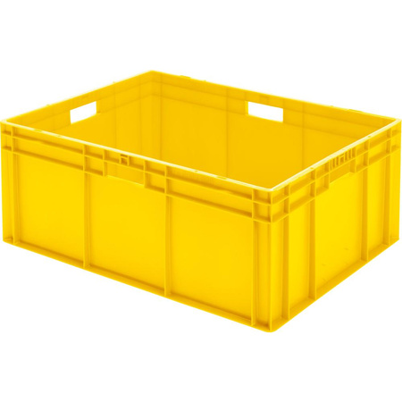 Skrzynka transportowa 800 x 600 x 320 mm żółta TK 800/320-0 LA-KA-PE