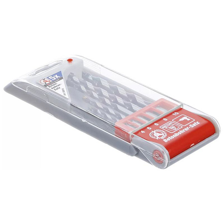 Zestaw 5 wierteł do betonu 4-10 mm, BGS Diy 50816