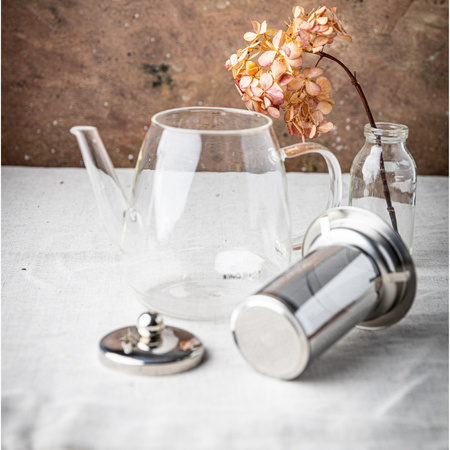 Zaparzacz szklany z sitkiem, 0,60l, KINGHoff