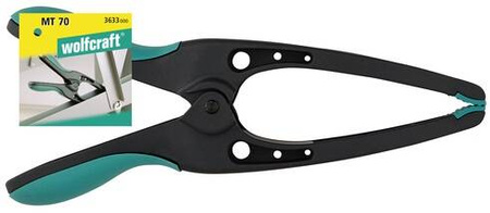 Ścisk sprężynowy szpiczasty zakres 70mm głębokość 100mm PRO 70 WOLFCRAFT