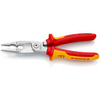 Szczypce wielofunkcyjne do prac elektroinstalacyjnych z izolowanymi rękojeściami 1000V VDE 200 mm KNIPEX 13 86 200