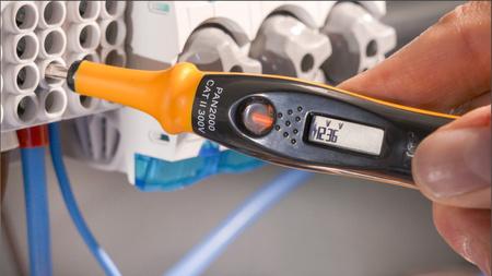 Próbnik napięcia z wyświetlaczem LCD 1-biegunowy 12–230 V AC, 12–36 V DC PAN 2000 PANCONTROL