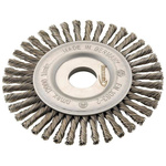 Szczotka tarczowa, drut pleciony, stalowy 115x6x mm FORMAT