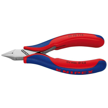 Szczypce tnące boczne dla elektroników, ksztalt 7 115mm KNIPEX