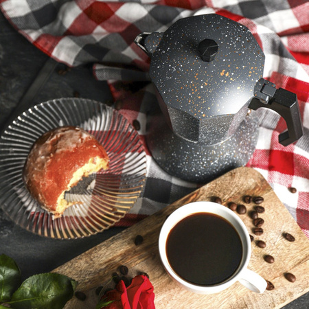 Kawiarka espresso, szary marmurek 12 filiżanek Klausberg