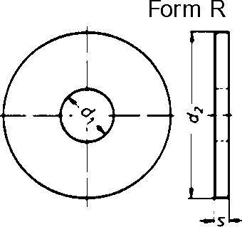 Podkładki DIN440 R stal ocynkowane galwanicznie M20 50szt