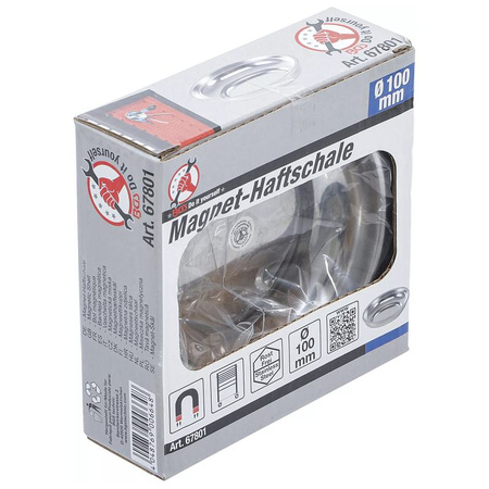 Miseczka magnetyczna ze stali szlachetnej Ø 100 mm, BGS Diy 67801