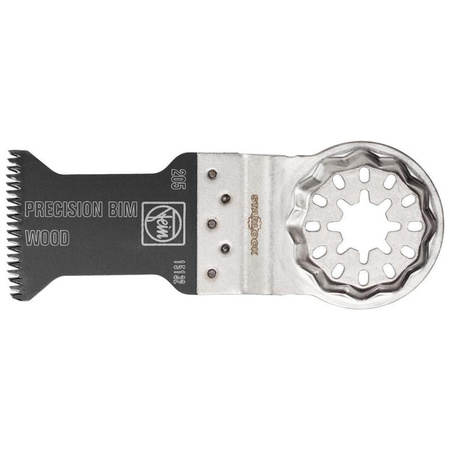 Brzeszczot E-Cut Precision 35×50 mm, bimetal, uzębienie japońskie, Starlock, 1 szt., do drewna, FEIN